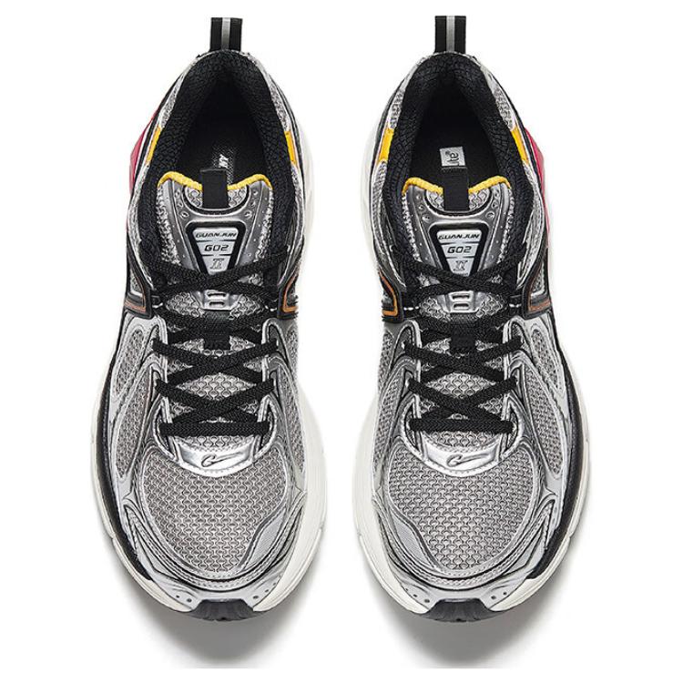 Anta Men's AG02-V2 Casual Shoes White Black Grey 112518803A-7