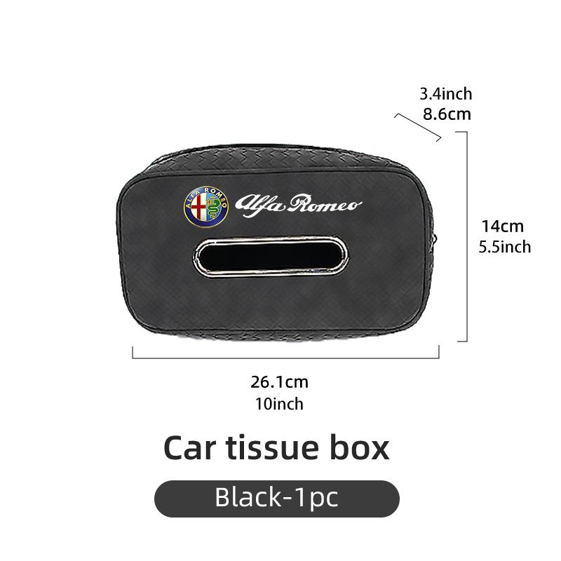 

2026 Hot Alfa Romeo Multifunctional Car Seat Back Tissue Box Hanging Storage Boxs Auto Organizer Accessories For Alfa Romeo GT S