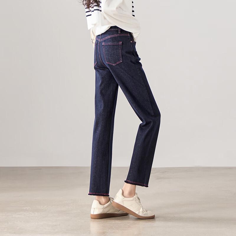 SOFSIL 2026 Spring/Summer High-Waist Straight Leg Denim Jeans M