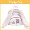 Long Eared Bunny Plush Girls Cartoon Backpack With 8inch Laptop Pocket For Daily Use