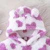 Printed Bear Furry Boys' Popular Hooded Two-Piece Set