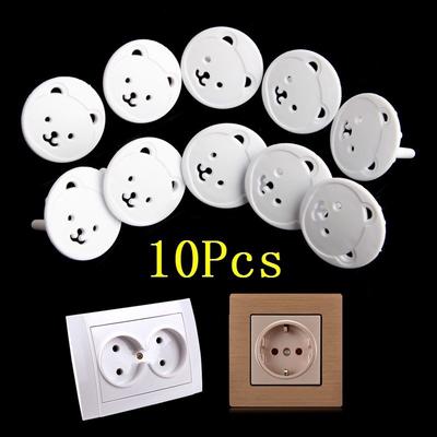 5/10 buc. urs drăguț, capac priză, capac, capac, protecție pentru copii pentru copii, dovadă de șoc electric, pl