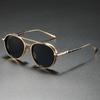 Exquisite Sunglasses Men 2025 New Brand Designer Round Pilot Punk Sun Glasses Man Unisex Luxury Glasses Lentes De Sol Hombre