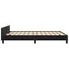 Bed Frame without Mattress Black 140 x 200 cm Velvet