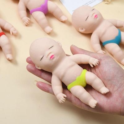 Zabawka Lalka Dziecko do Redukcji Stresu z Wyjmowanym Akcesorium Majteczki Przenośna Czarno-Biała Dzieci Ściskana Sensoryczna Fidget Ściskana Zabawka