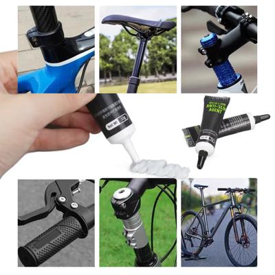 2 Stück 10g Fahrrad Rutschfeste Ölpaste Carbonfaser Fahrradteil Rutschfett für Fahrräder Lenker Sattelstütze Vorbauten Leicht zu reinigen
