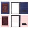 Transparent Window ID Card Ticket Holder PU Leather Business Credit Card Case