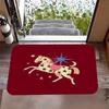 Modern Simple Retro Folk Horse Unicorn Doormat Wear-Resistant Soft Dustproof Decorative for Entrance Door Rectangle Available