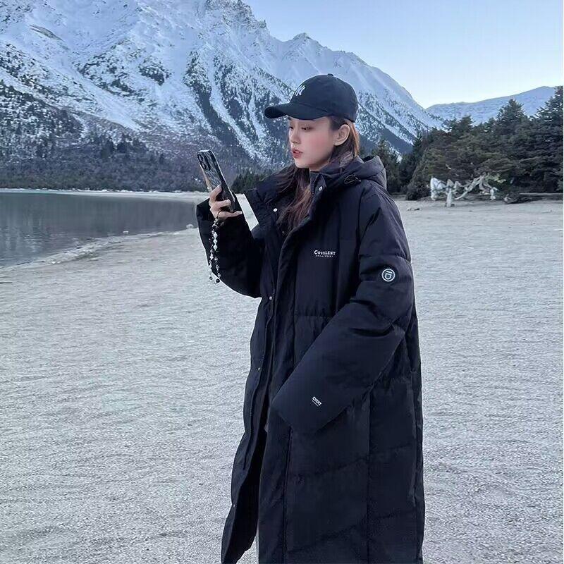 Padded clothes over the knee Padded clothes Loose bread Thickened padded clothes Winter coat Long padded jacket New