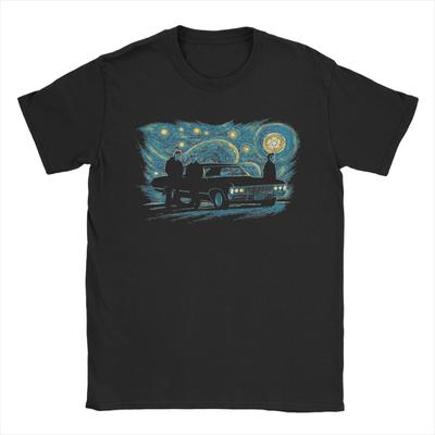 Men TShirts Supernatural Night Fashion Cotton Tees Short Sleeve  T Shirt Round Neck Clothes Graphic