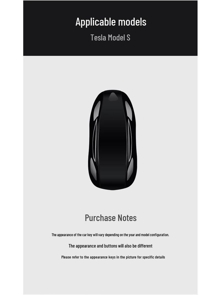 Real Carbon Fiber Key Case for Tesla Model 3 Sedan