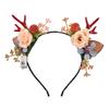 Luminous Reindeer Antler Headband with Rabbit Ears for Parties & Christmas
