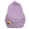 Schoolbag Large-capacity Student Schoolbag Ins Japanese Girl Simple Backpack Korean Version High School Soft Sister Solid Color Backpack