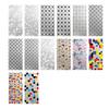 Frosted Static Glass Sticker Geometric Butterfly Jigsaw Decorative Static Window Cling UV Sun Blocking Privacy Film for Home Office Bathroom