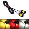 2Pcs Universal Motocicleta Sinal Luz LED Lâmpada Motocicleta Led Placa Luz 12v Eagle Eye Forma Traseira Luz de Nevoeiro