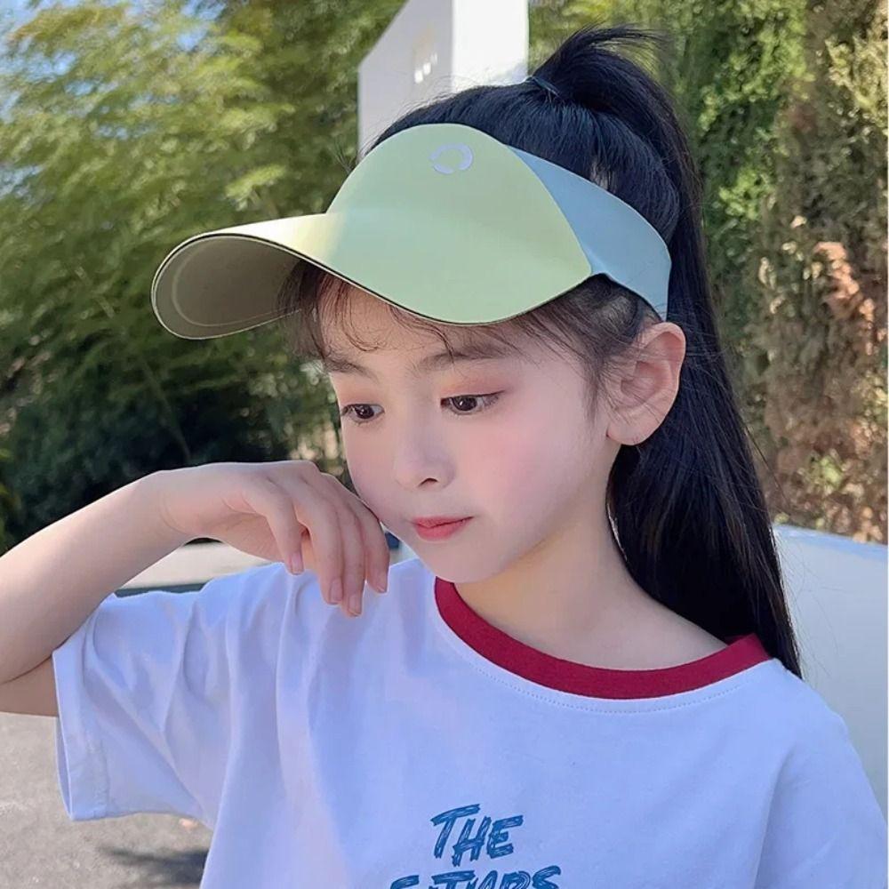 Breathable Kids Sun Hat Contrast Color Sunscreen Hat Fashion Beach Hats  Outdoor