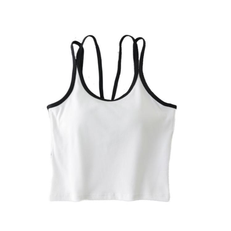 No Small Suspender Vest, Summer Outer Wear, Inner One-piece Pure Desire Spice Girl Bottoming Top with Chest Pad