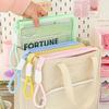 A4 Mesh Zipper File Organizer Bag Large Capacity Portable Stationery Pouch With Handles For School Office Supplies Storage Document Holder