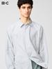 Uniqlo BroAd Cloth Oversized Shirt  Long Sleeve  Border A