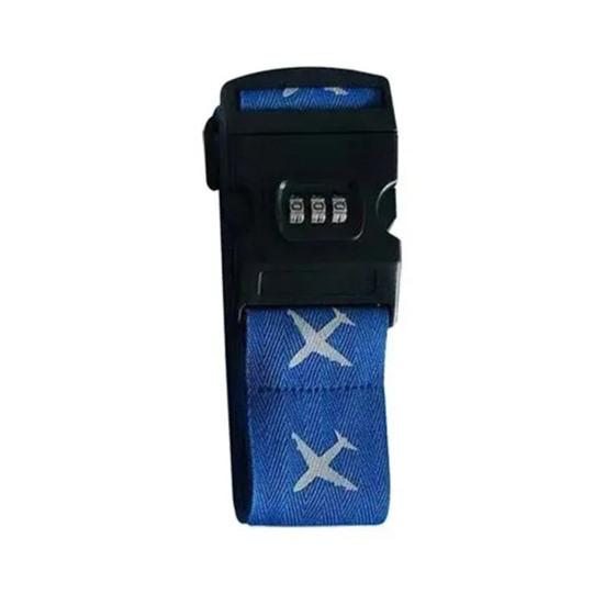 3 Kadranlı Şifreli Bagaj Kayışları Ayarlanabilir Ağır Hizmet Tipi Valiz Kemeri Yüksek Görünürlüklü Seyahat Aksesuarı