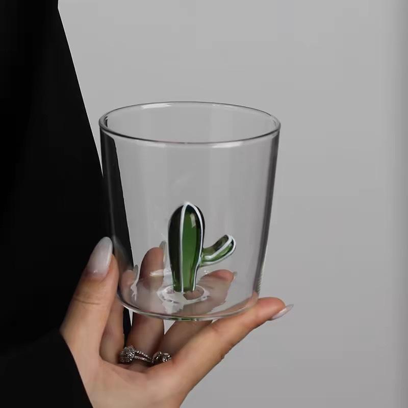 Christmas Tree Glass Wishing 3D Cartoon Animal Shape Cup Borosilicate Glass Single Layer Cup Living Room Guests Juice Cold Drink