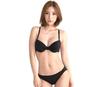 Smile LaLa Black C75 Bra and Panty Seamless Solid Adult Removable Panty Adult Bra and Panty Side Soft Thick Cute Women's Set, Color, Simple, Women's