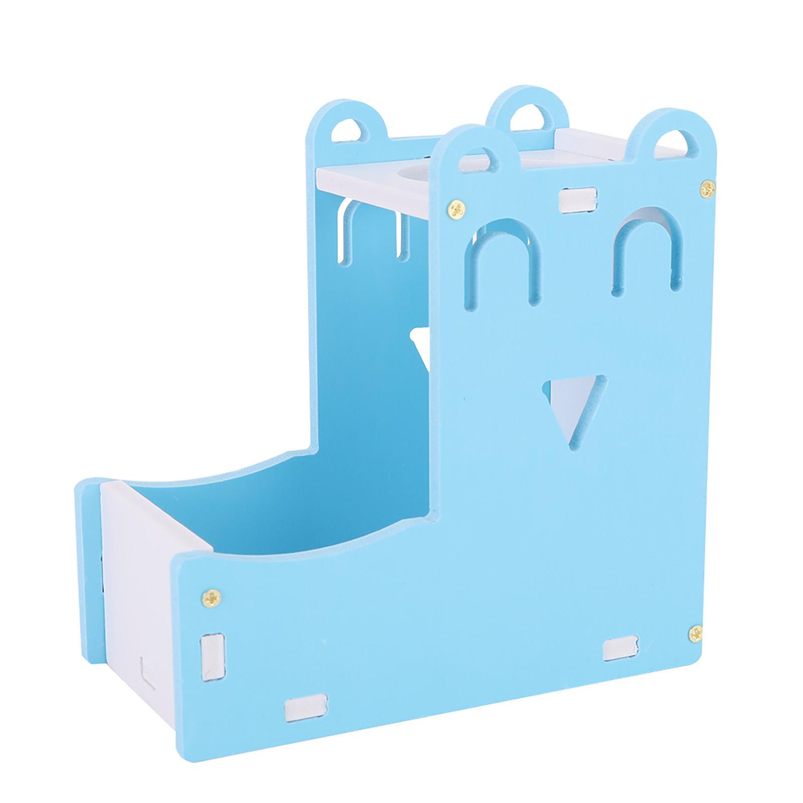 

2 in 1 Blue Rat Hamster Automatic Pet Water Drinking Bottle Food Feeder Fountain Dispenser