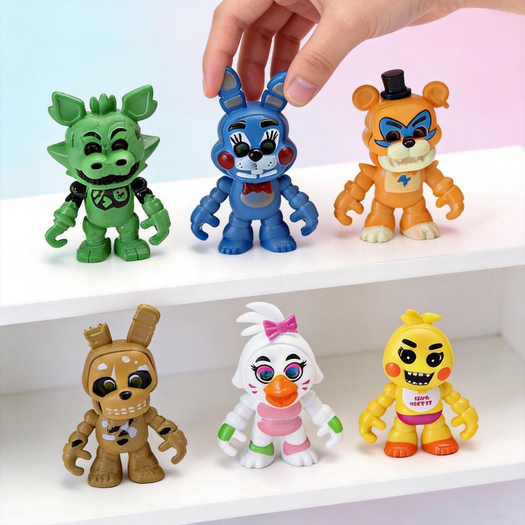 Five Night At Freddys Pvc Collectible Figures Set For Anime Fans