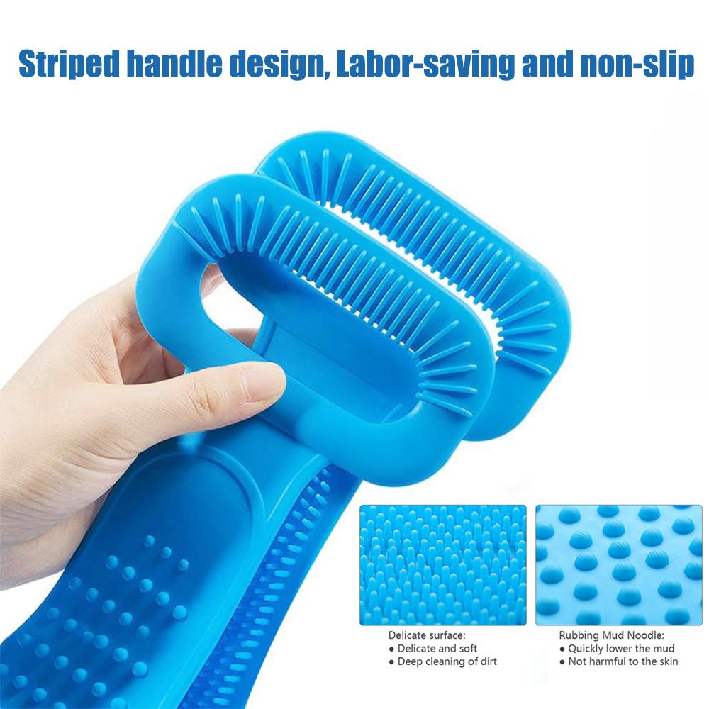 Körperschwamm Silikonbürsten Badetücher Wäscher Reiben Rückenpeeling Massage Duschgürtel Erweiterte Hautreinigungsbürsten