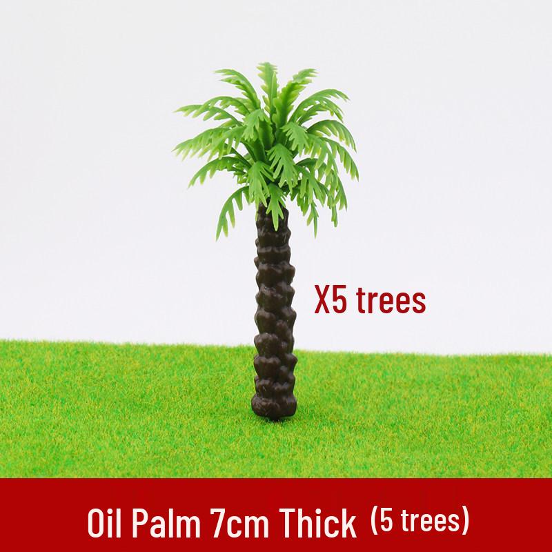 Micro-Landscape Sand Table Materials: Tropical Coconut and Palm Tree Models