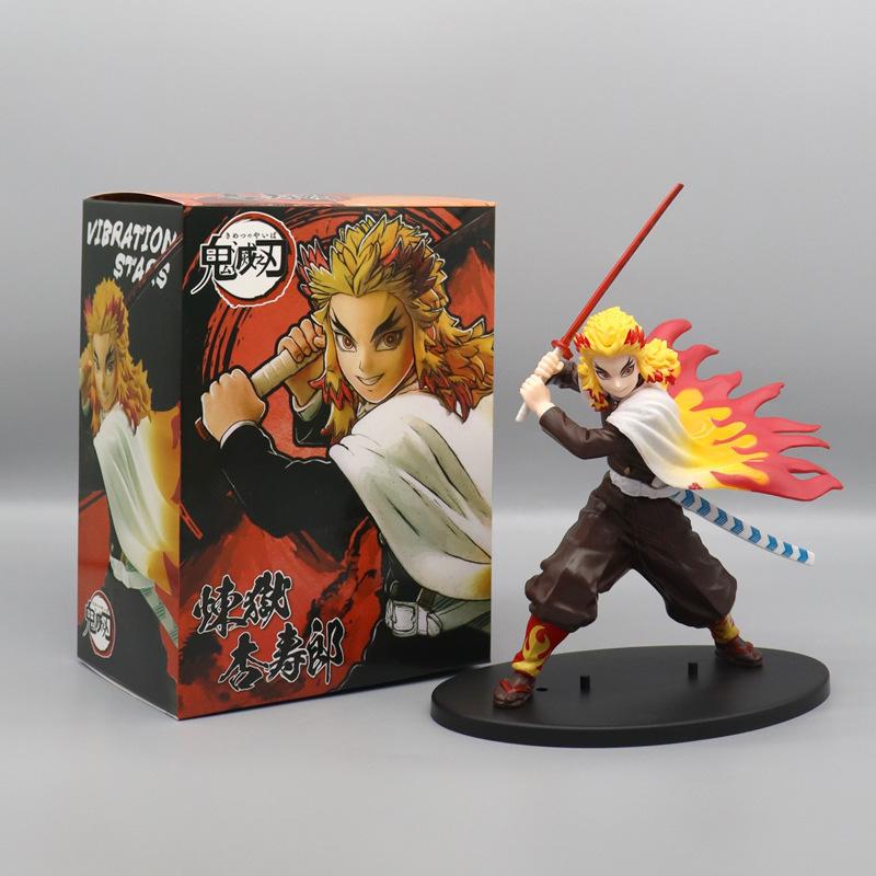 Hot Demon Slayer Anime Figure Tanjirou Agatsuma Zenitsu Kyoujurou Anime Model Action Figure PVC collection Toy for Kids Gift