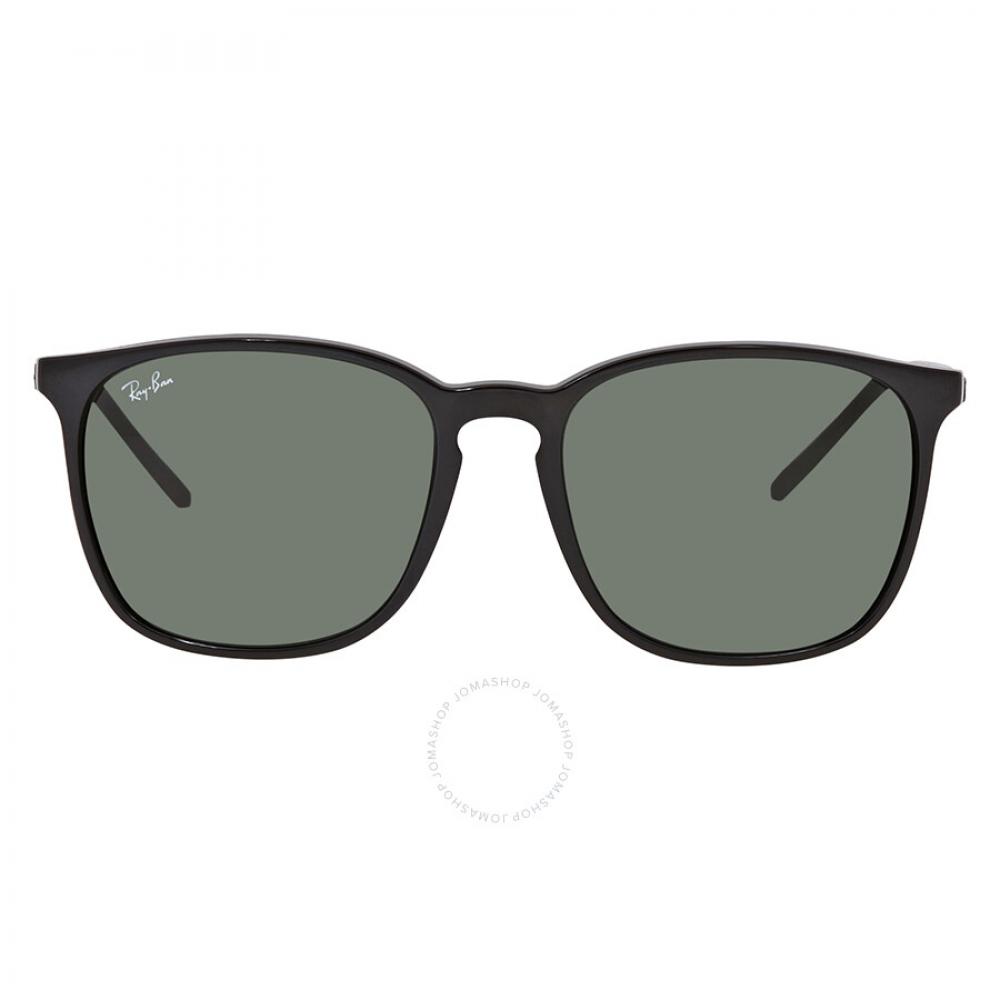 

Зеленые классические квадратные солнцезащитные очки унисекс Ray Ban RB4387 60171 56