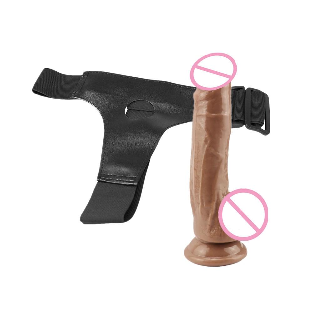 Pulling Pants Penis  Masturbator  4-ring Wearing Leather Pants Sexual Products