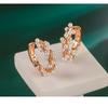 BELLA BOX High-end Luxury-style Circular Pearl Earrings, Trendy Ear Hoops, Women's Ear Pins With Unique Design, Rare Ear Ornaments