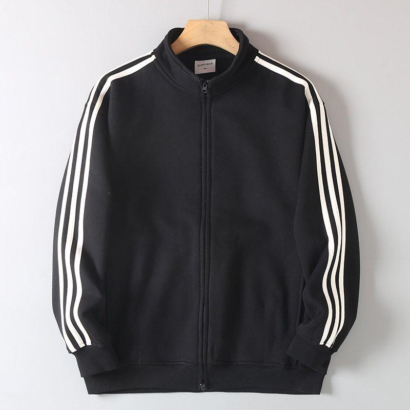 Foreign Trade Cut the Tag off Original Order American Heavy Fleece-lined Men and Women COUPLE'S Stand Collar Hoodie Blazer Jacket Tide