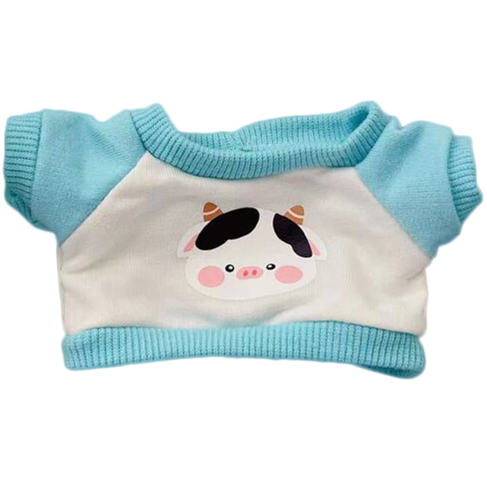YUYAKESHI Doll Cotton Doll Clothes, Doll Clothes, Change of Clothes for Plush Toys, Cute Accessories, Outerwear, Plush Toy Apparel Parts (Blue Dairy