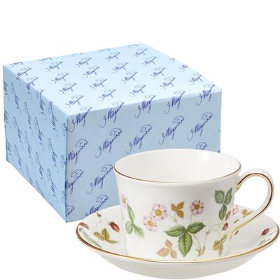Wedgwood Festivity Teacup 1058030 [Officially Imported] & Saucer, Ivory,