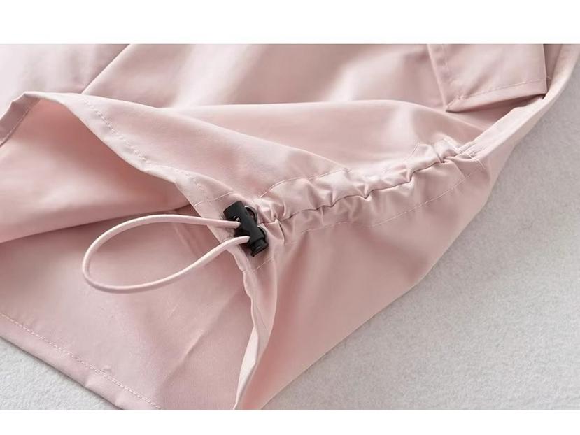 Y2K Spicy Retro Mini Skirt: Women's High-Waist Drawstring Slimming Workwear