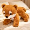 Plyšový pes v leže, Kawaii nadýchaný Shiba Inu Husky Border kolie Bišonek, Prémiová PP výplň, Štěněcí dárek pro děti