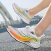 Men's Lightweight Carbon Board Running Shoes Summer Single Mesh Breathable Sports Shoes Men's Shock Absorption Racing Running Shoes Men