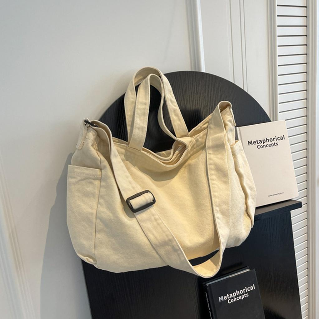 Japanese Style Canvas Shoulder Bag for Women and Men Vintage Crossbody Bags Satchel