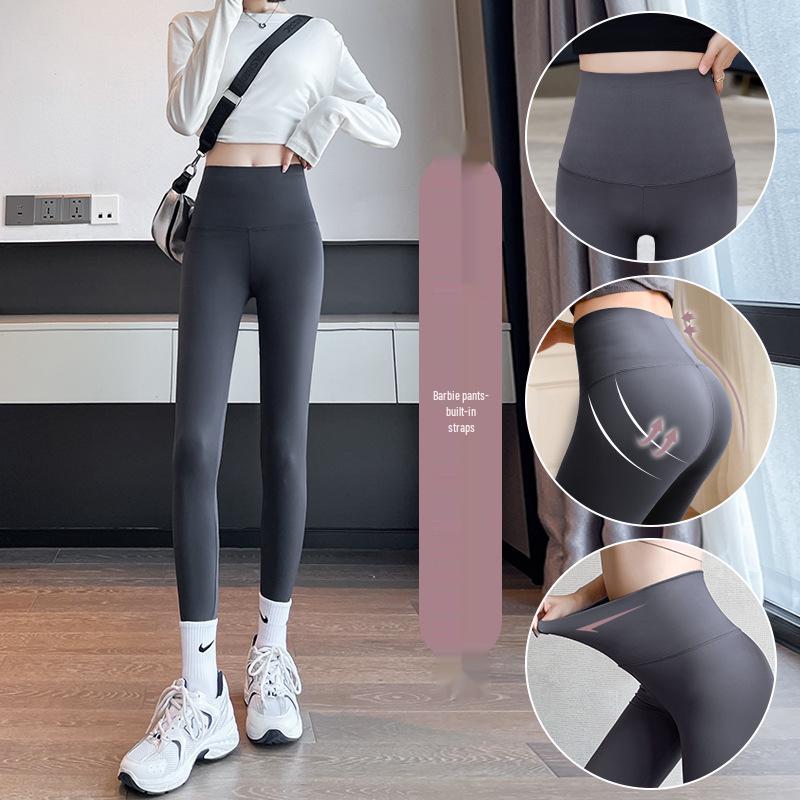 Women's Plus Velvet Cashmere Yoga Pants - Warm Cotton & Silk Leggings for Autumn/Winter