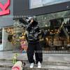 Y2K Street Style Winter Heavyweight 3D Embroidered Hooded Cotton Jacket Women