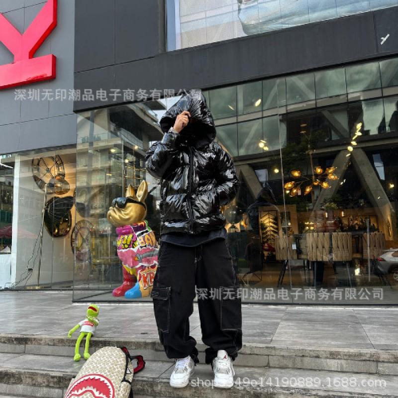 Y2K Street Style Winter Heavyweight 3D Embroidered Hooded Cotton Jacket Women