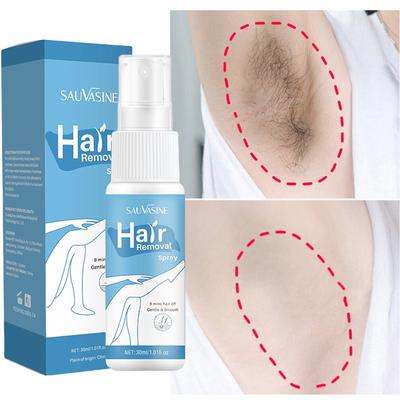 Spray pentru îndepărtarea durerii fără îndepărtare a părului femeie corp picior private epilator facial bărbați inhibitori de creștere a părului epilare ușoară 30 ml