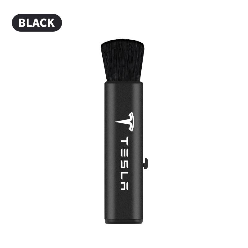 1Pcs Car Interior Cleaning Brush Telescopic Small Soft Brush Accessories For Tesla Model S Model X Model Y Model 3 Roadster SpaceX