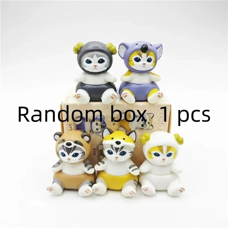 Mofusand Cats In Animal Suits Series Trendy Plaything  Rabbit Cat Kawaii Desktop Decoration Action Figurine Festival Gifts