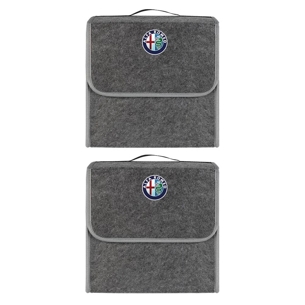 WAJDS1 Car Stickers For Alfa Romeo Car Storage Bag Folding Travel Tidying Box Trunk Tools Case For Alfa Romeo Giulietta 147 Giulia Spid