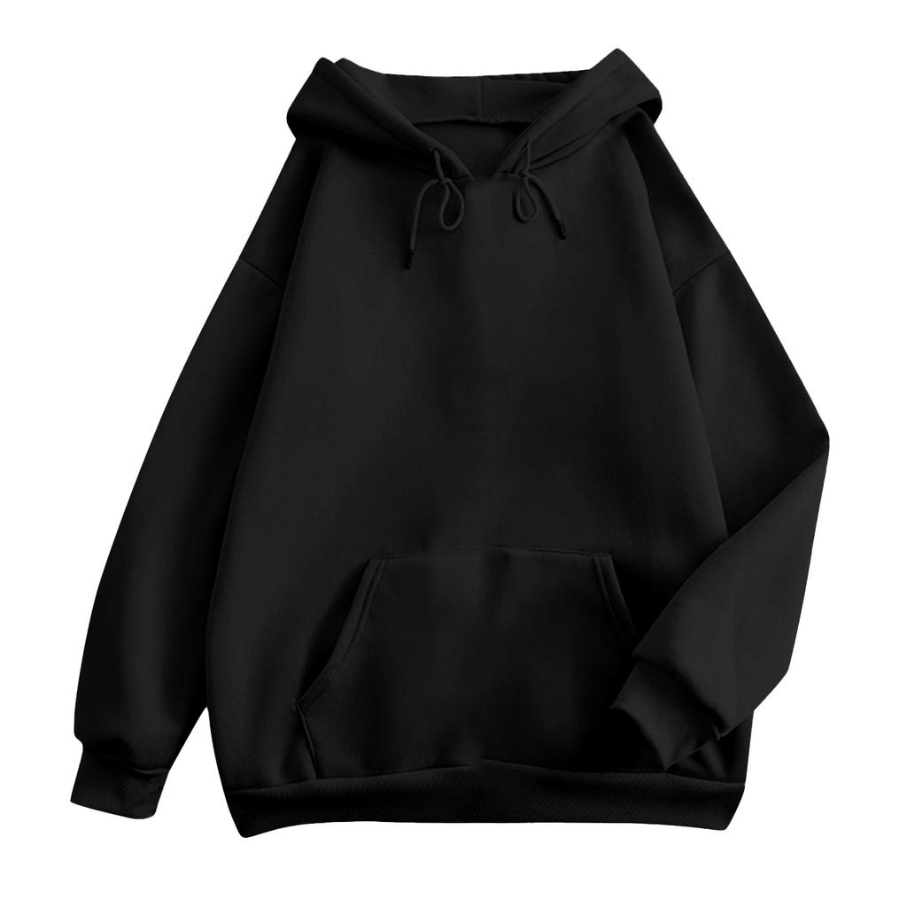 Women's Long Sleeve Oversized  Oversized Drop Shoulder Sleeves Women's Hooded Plush Sweatshirt