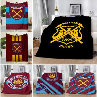 Hams Uniteds F.C Bedrukte Deken Picknickdekens Warme Deken Zacht en Comfortabel W-Wests Deken Thuis Reizen Verjaardag